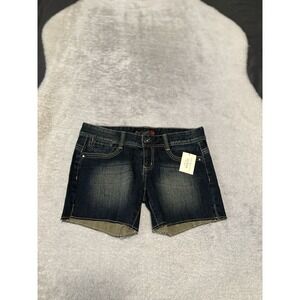 Guess‎ Womens Dark Wash Blue Denim Shorts Size 27 Actual 32 Stretch
